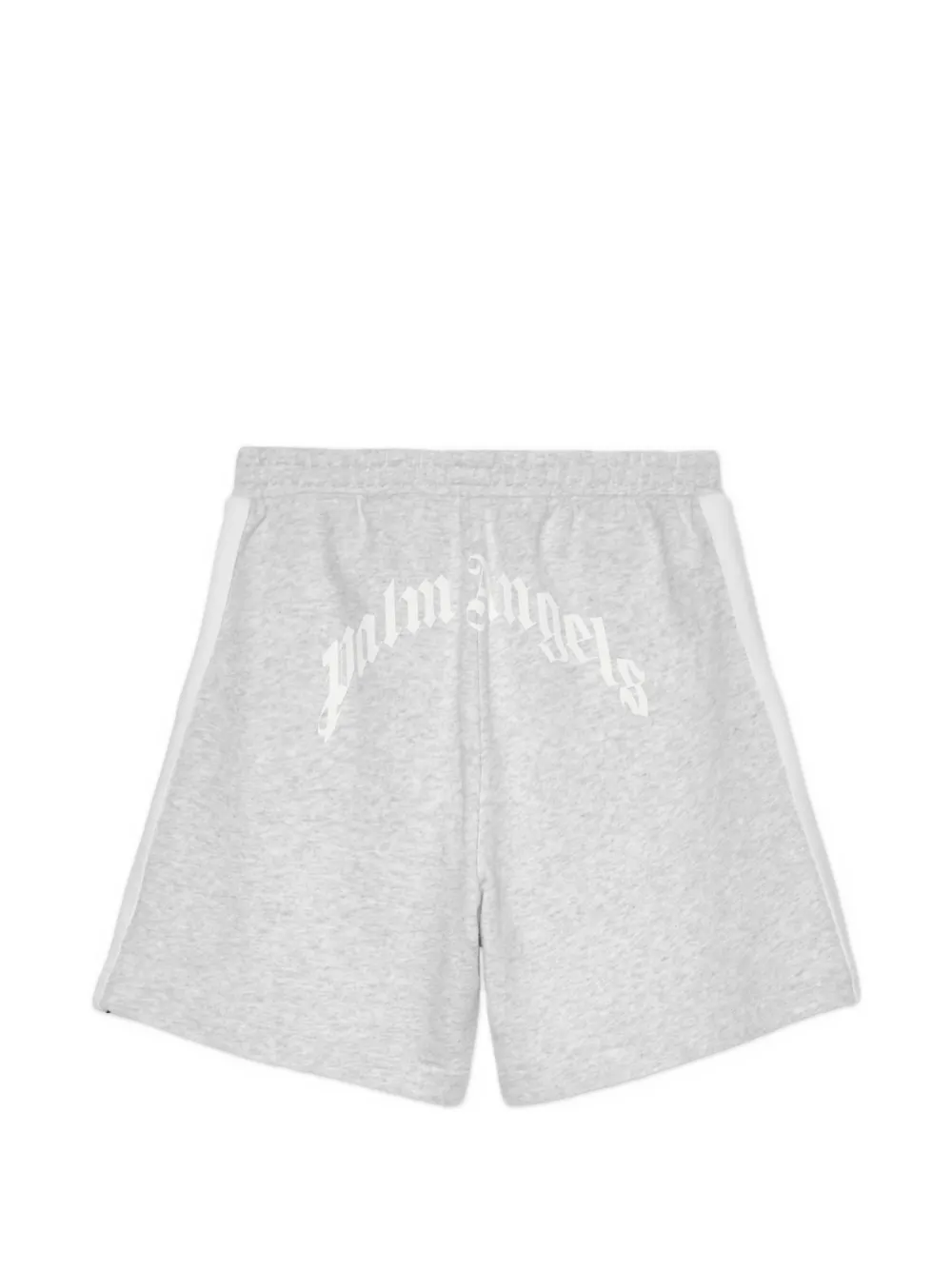  Palm Angels Kids Logo Stripe Shorts - Grey 