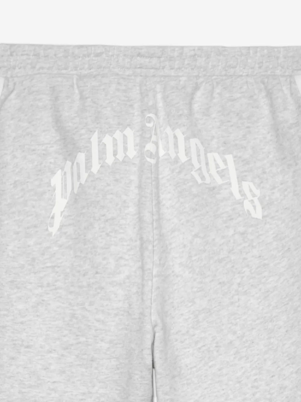  Palm Angels Kids Logo Stripe Shorts - Grey 