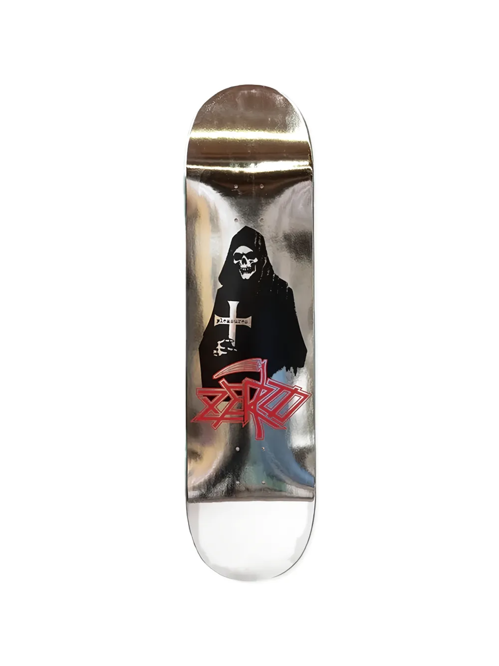 Pleasures X Zero Reaper Skate Deck In Multi