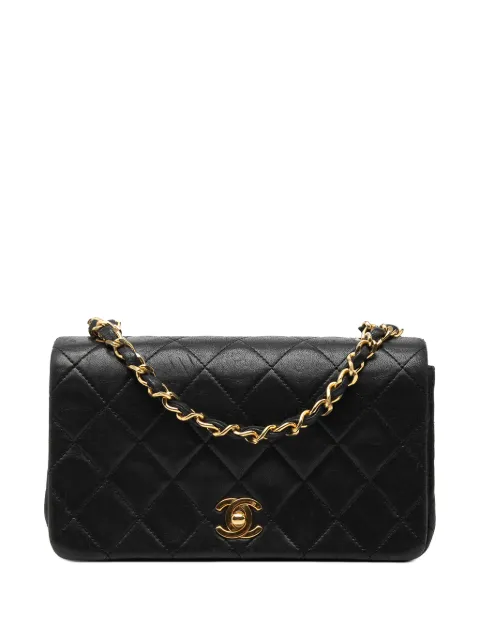 CHANEL Pre-Owned 1989-1991 Mini CC Quilted Lambskin Full Flap crossbody bag