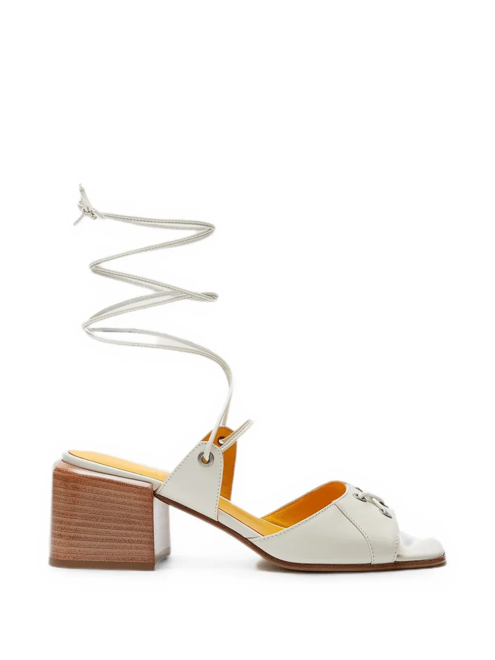 LILI CURIA Faye leather sandals Wit