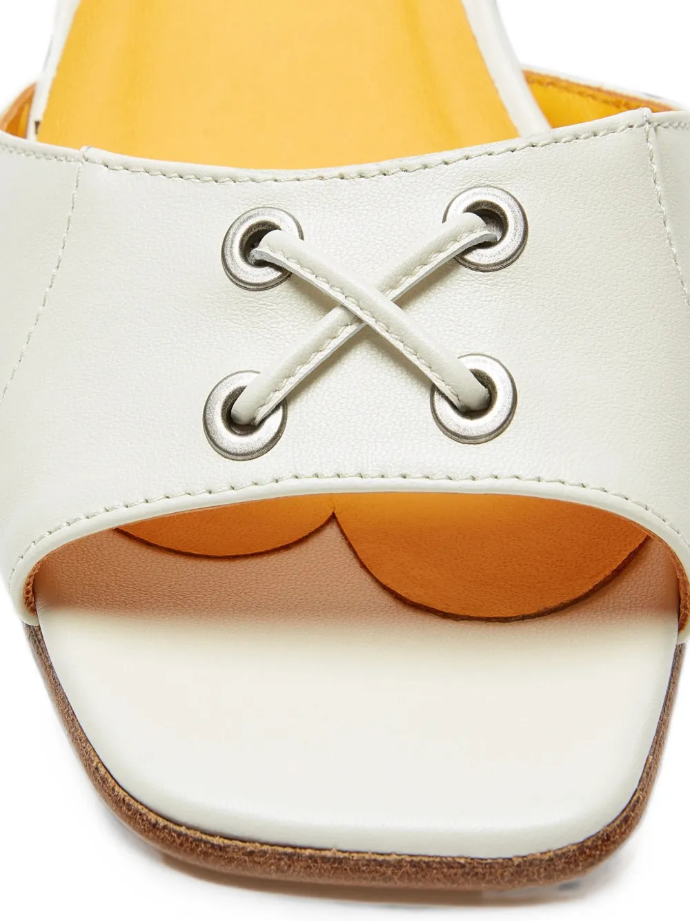 LILI CURIA Faye leather sandals Wit