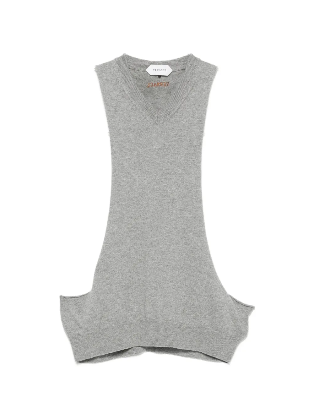 Versace cut-out sleeveless top - Grau