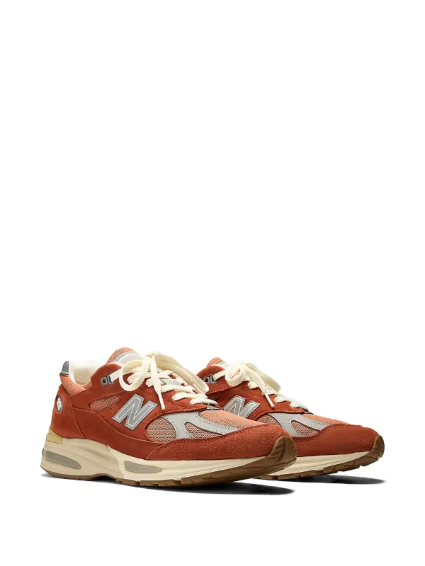 New Balance Made In UK 991 v2 lace-up Sneakers | Orange | FARFETCH
