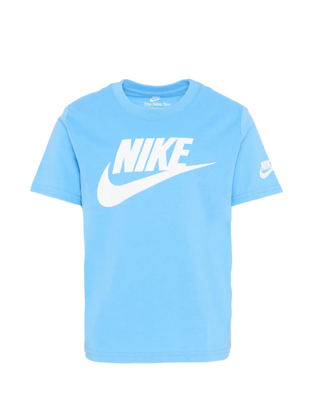 Nike Kids logo-print short-sleeve T-shirt - Blu