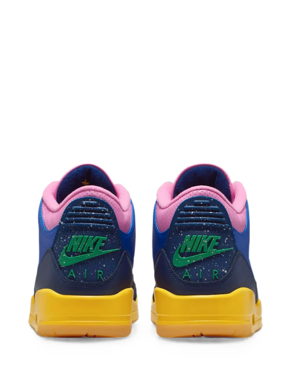 Jordan Air 3 Retro OG Brazil panelled sneakers Blauw