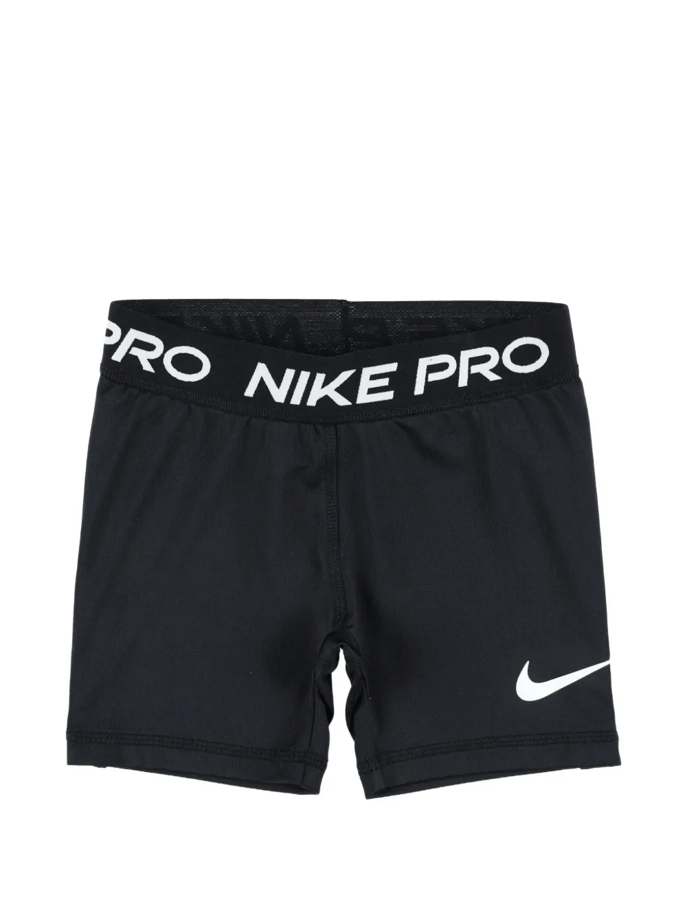 Nike Kids logo-waistband shorts - Nero