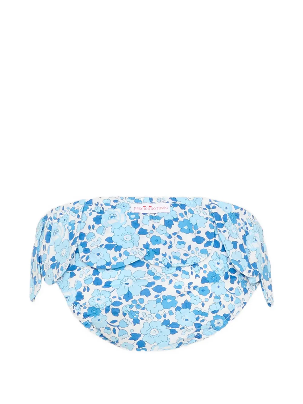 Pesciolino Rosso Kids Bikinislip met bloemenprint - Blauw