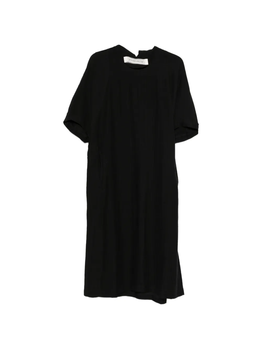 Individual Sentiments short-sleeve midi dress - Nero