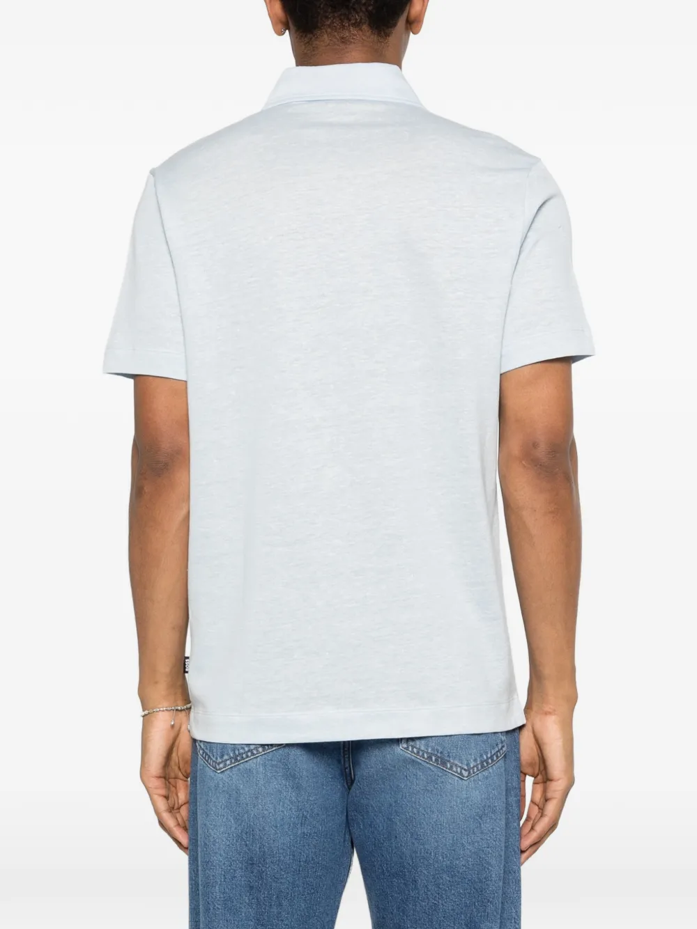 BOSS Poloshirt met korte mouwen Blauw