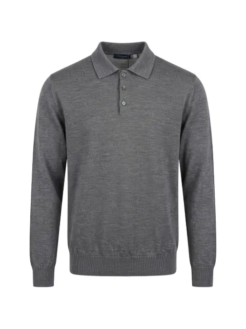 Tombolini button-fastening polo-collar sweater