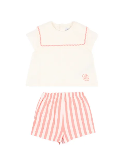 Petit Bateau striped short set