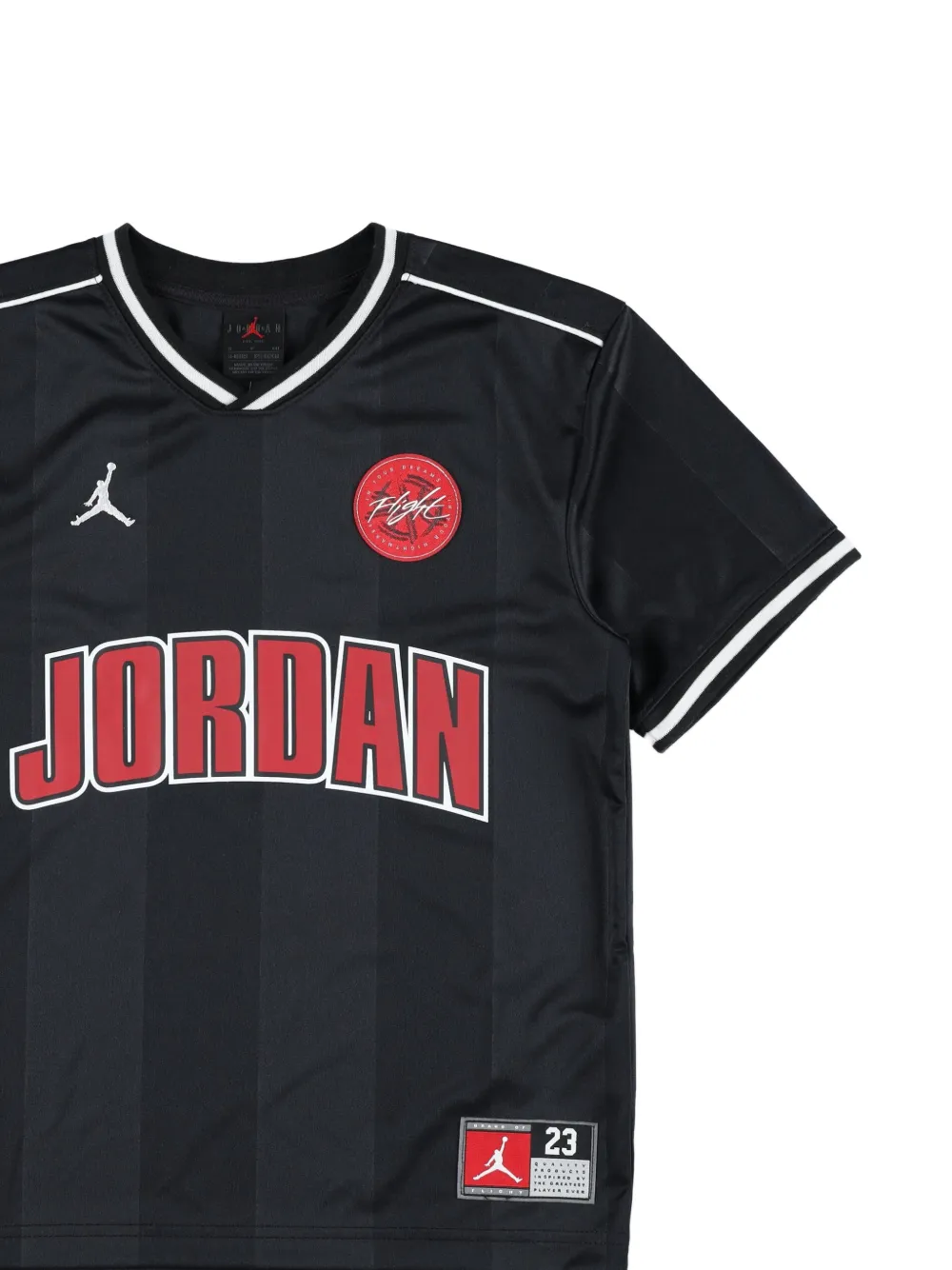 Jordan Kids T-shirt met V-hals Zwart