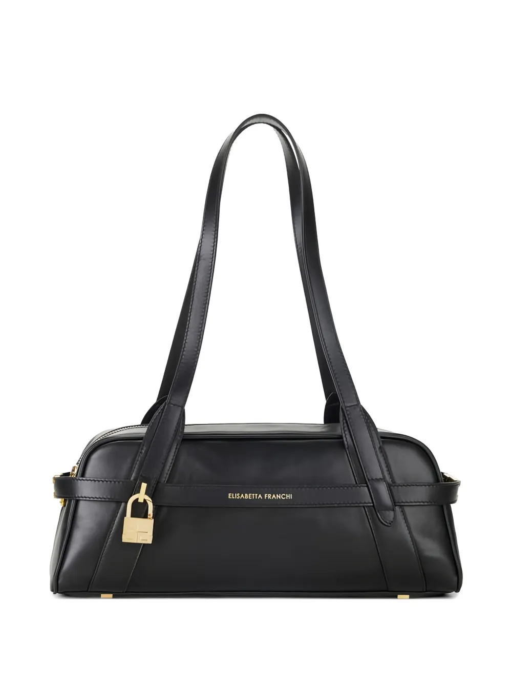 Elisabetta Franchi Borsa a spalla in pelle - Nero
