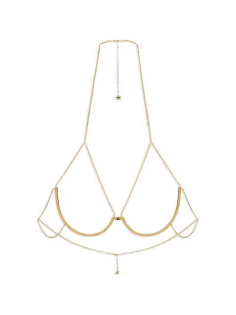 Elisabetta Franchi bodychain con diseño tipo brassier