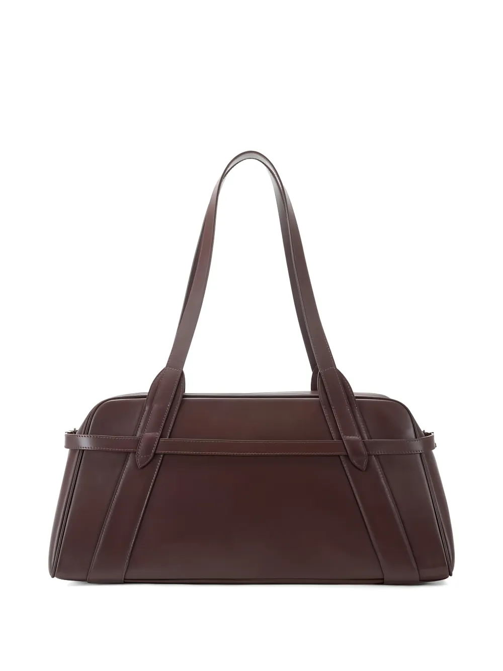Elisabetta Franchi Schoudertas met slot-detail Bruin