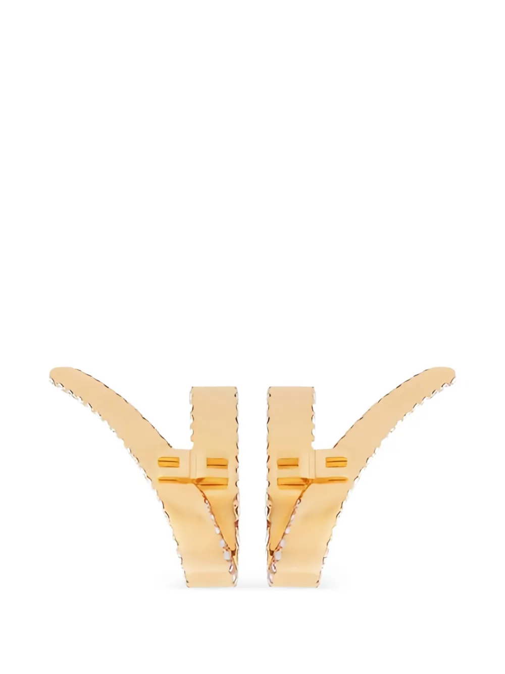 Elisabetta Franchi Ear cuff con logo - Oro