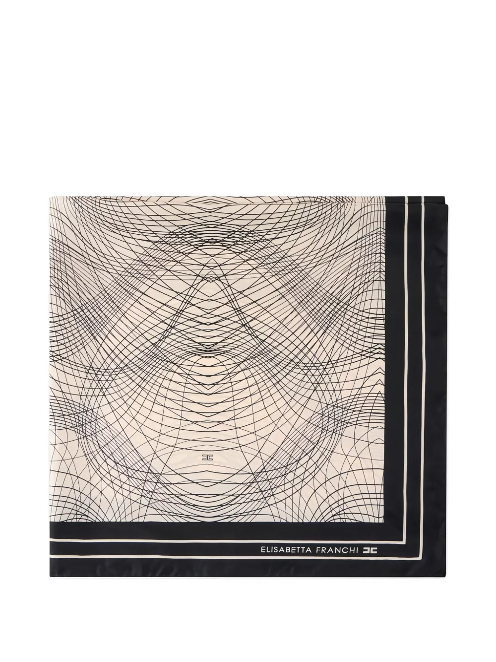 Elisabetta Franchi Foulard con stampa astratta - Toni neutri