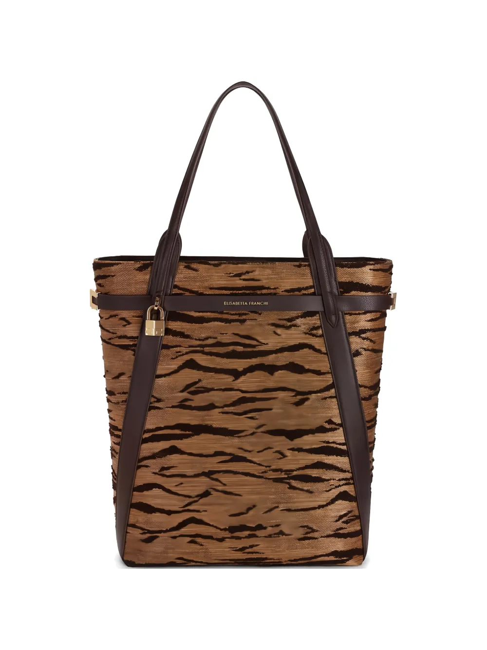 Elisabetta Franchi Borsa a spalla con stampa - Toni neutri