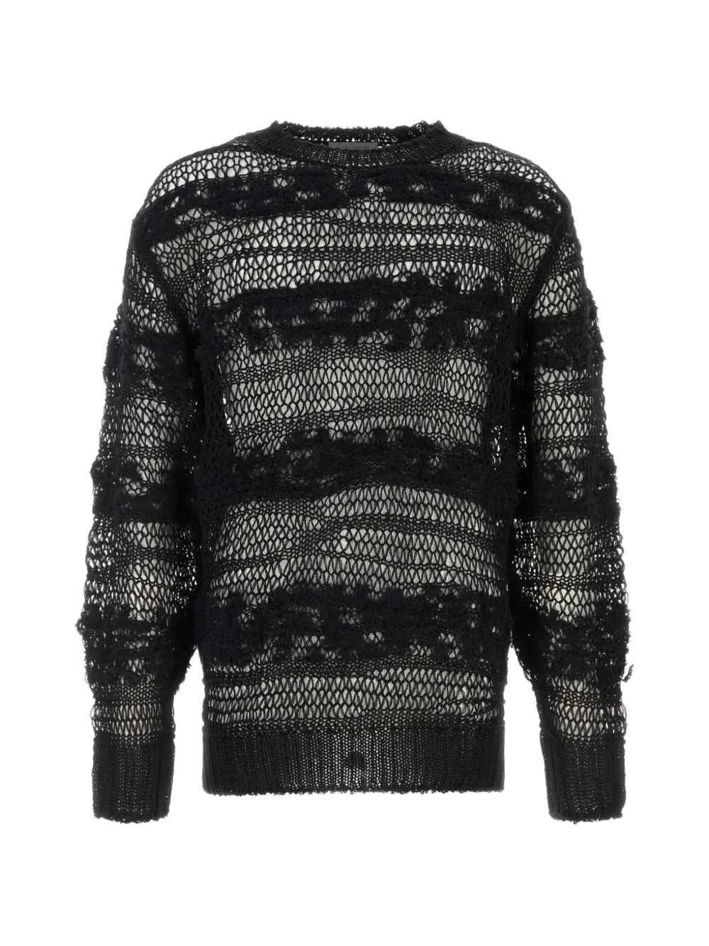 Yohji Yamamoto crochet sweater - Black