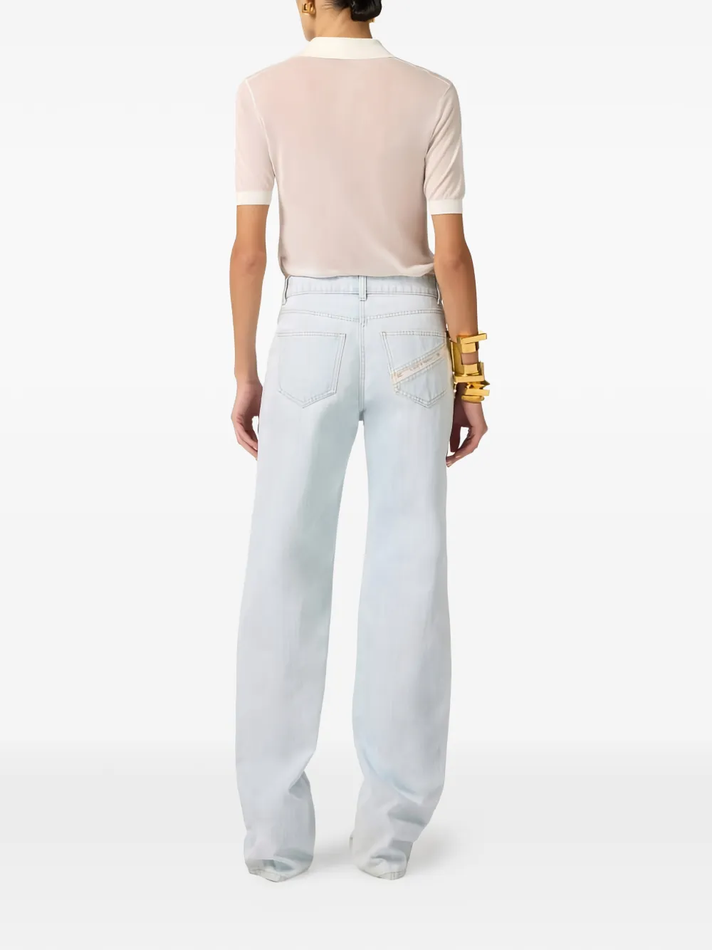  Elisabetta Franchi Destroyed Jeans - Blue 
