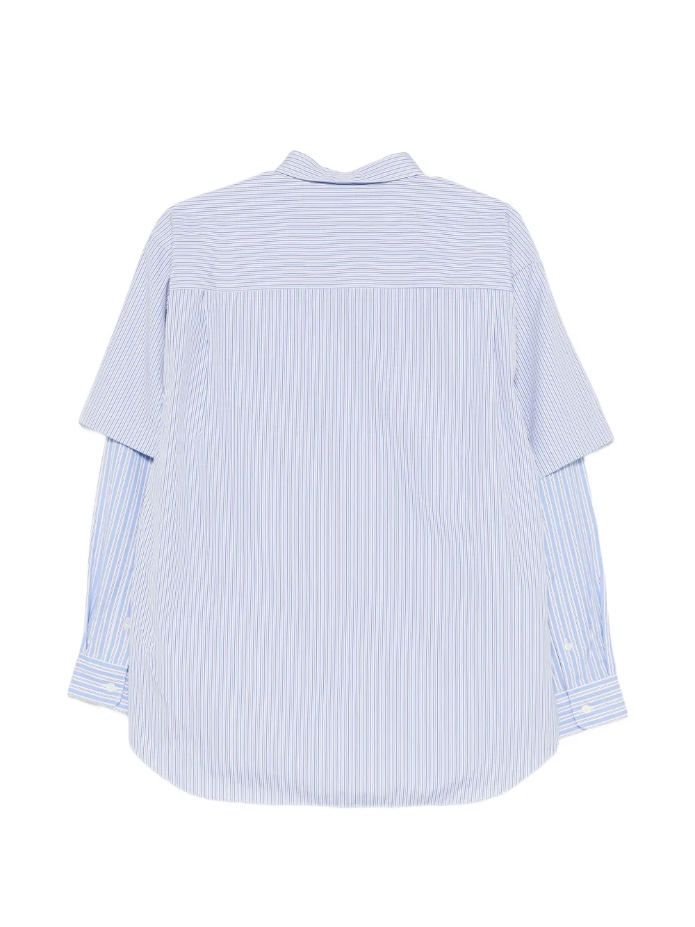 Comme des Garçons Homme Gestreept overhemd Wit