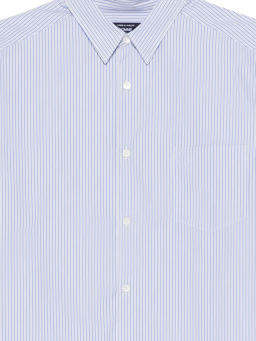 Comme des Garçons Homme Gestreept overhemd Wit
