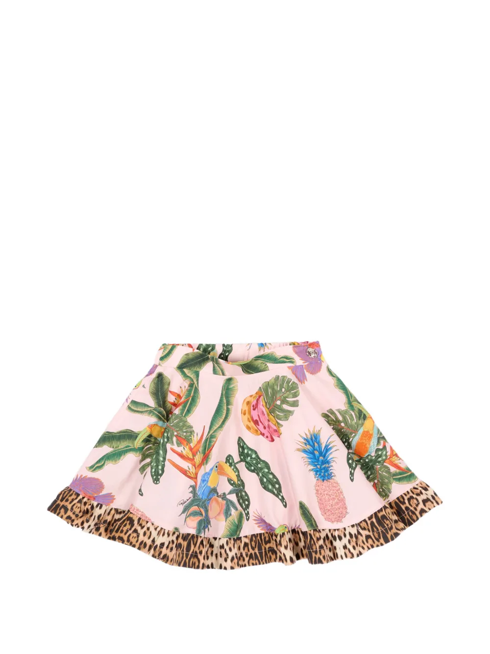 Roberto Cavalli Junior patterned skirt - Rosa