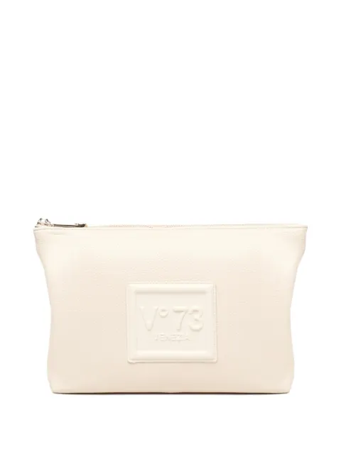 V°73 logo zip-fastening makeup bag