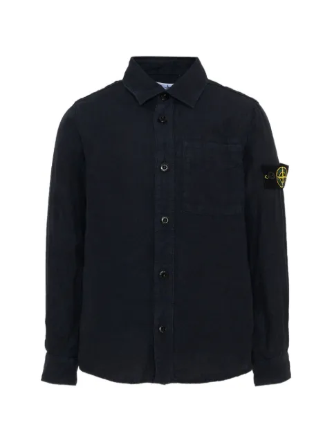 Stone Island Junior long-sleeve pocket shirt