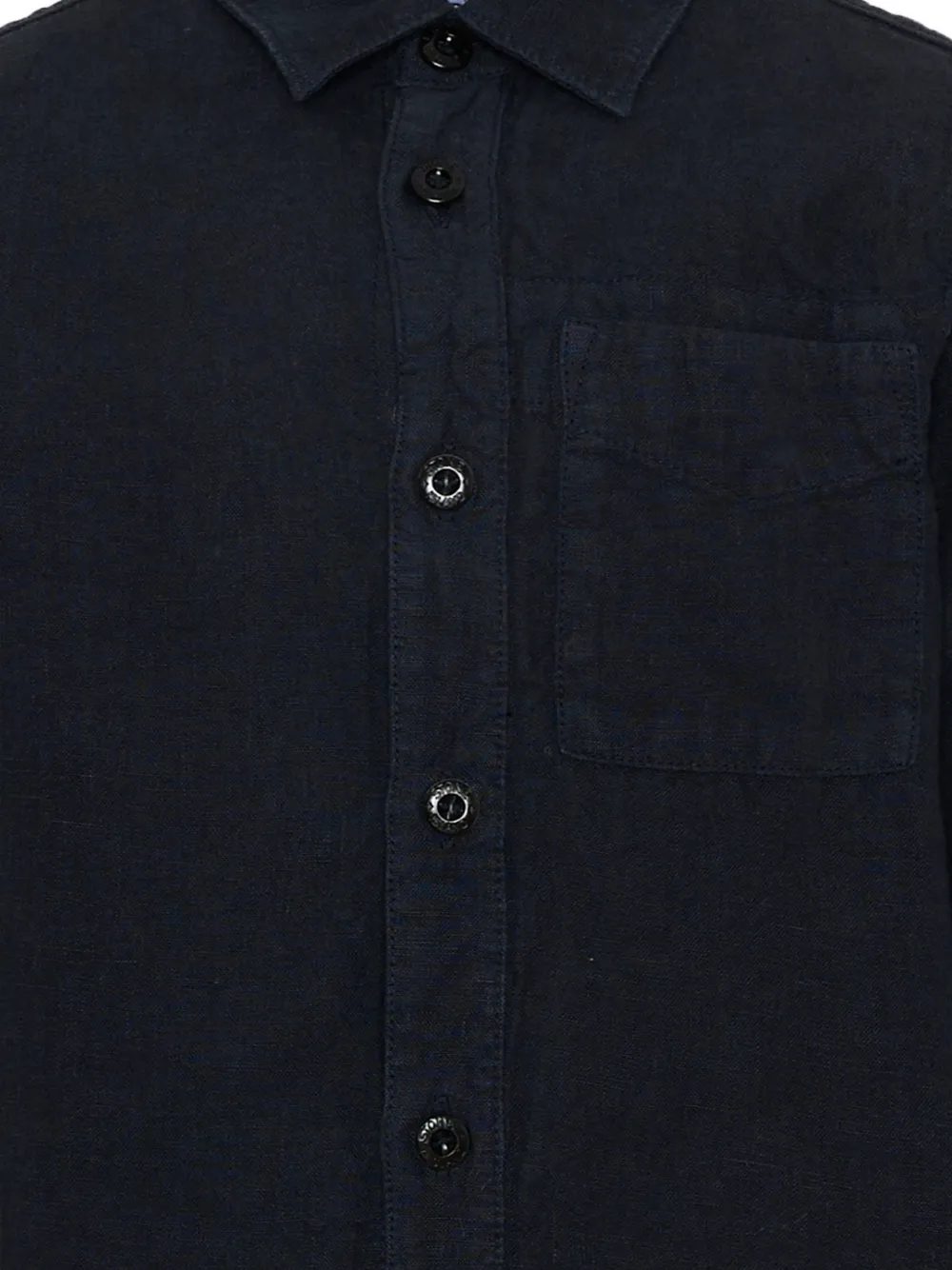 Stone Island Junior Shirt met lange mouwen en zak Blauw
