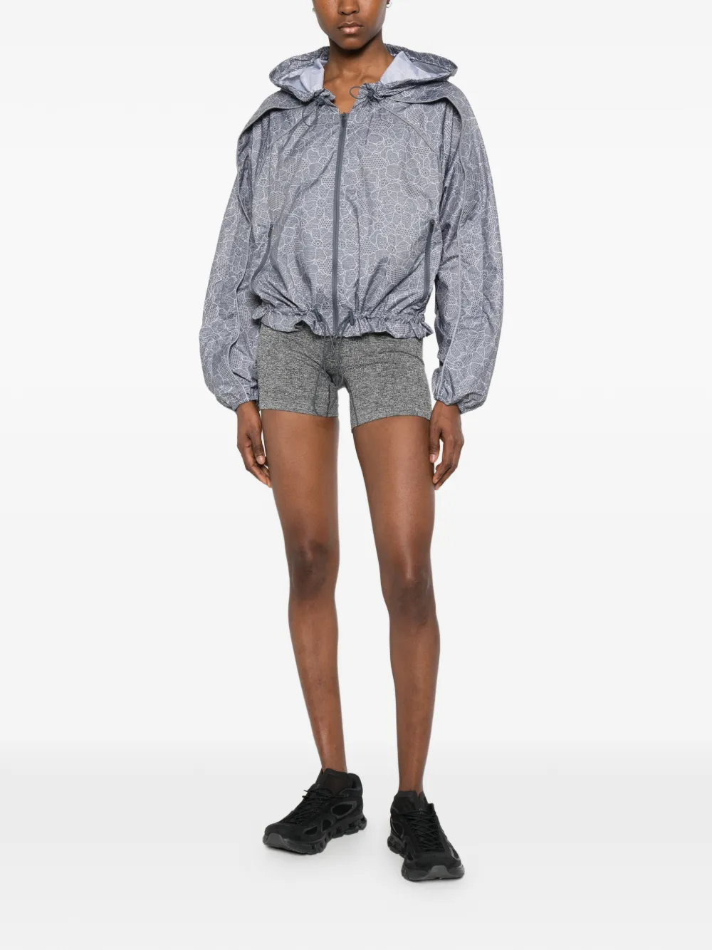 Adidas By Stella McCartney フローラル フーデッドジャケット