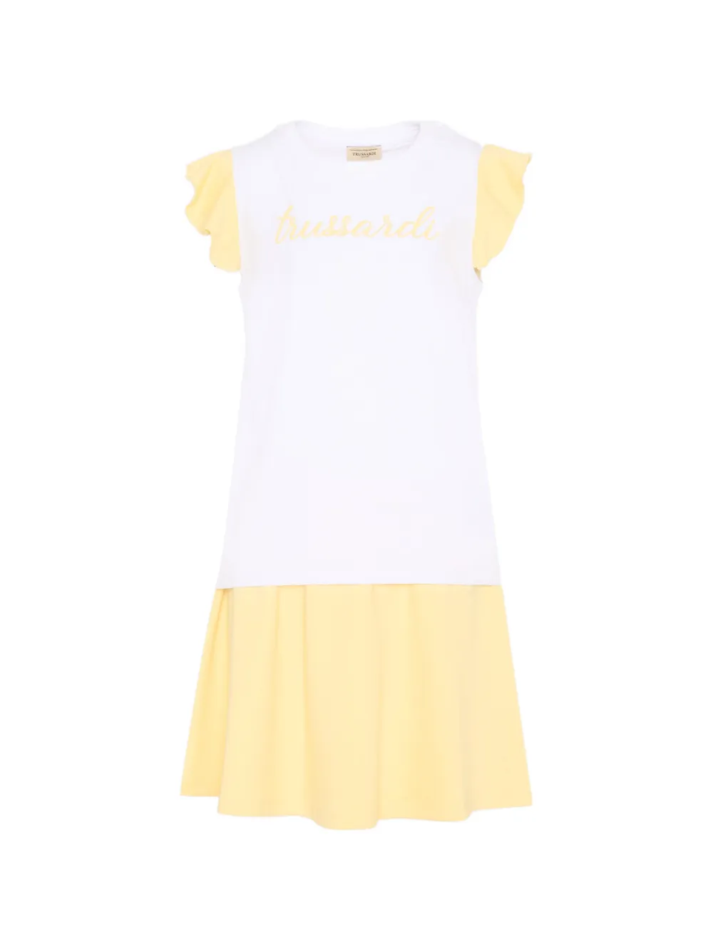 TRUSSARDI JUNIOR ruffled skirt set - Bianco