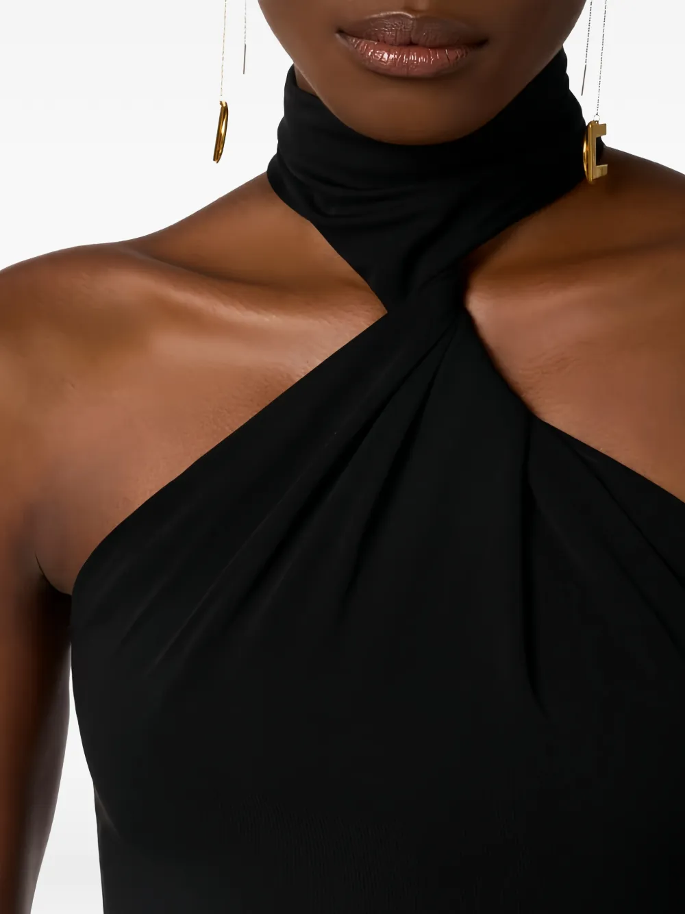 Elisabetta Franchi Body van crêpe jersey Zwart