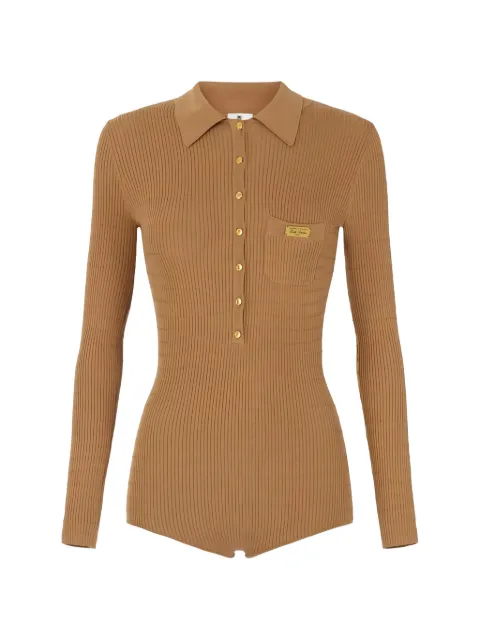 Elisabetta Franchi micro-cable knit jumpsuit