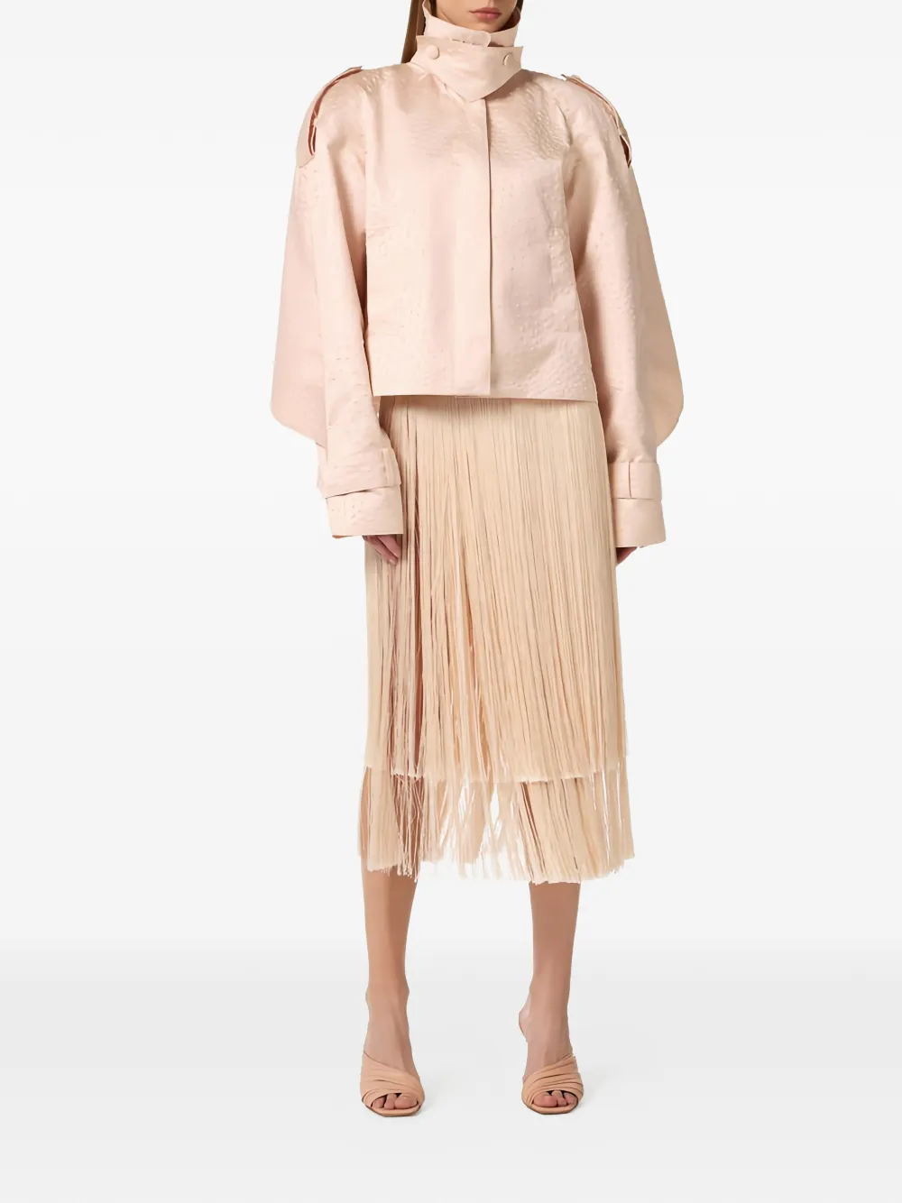 ELISABETTA FRANCHI ピンク ジャケット 40 S Elisabetta Franchi プリント ジャケット | ピンク | FARFETCH JP