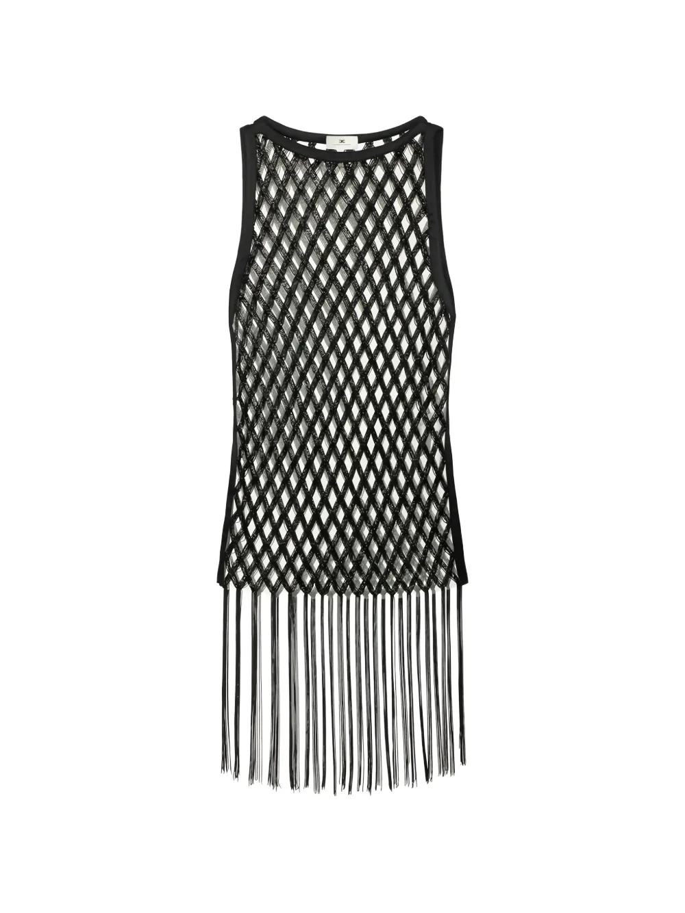 Elisabetta Franchi beaded top - Nero