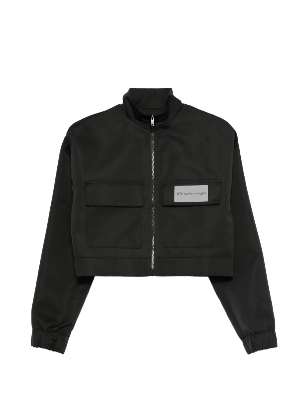 Balenciaga zip-up cropped jacket - Nero