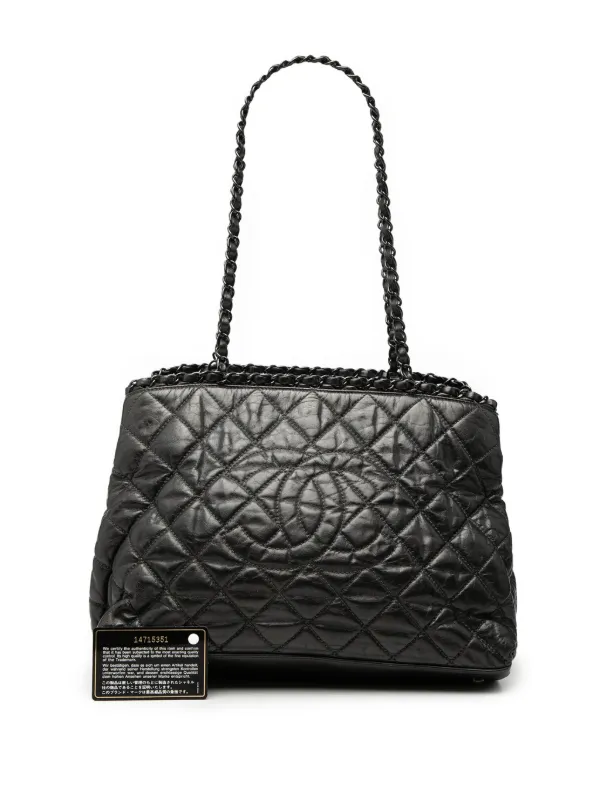 CHANEL ノベリティ　キルティング バックパック ブラック CHANEL Pre-Owned 2010-2011 スモール キルティング カーフスキン