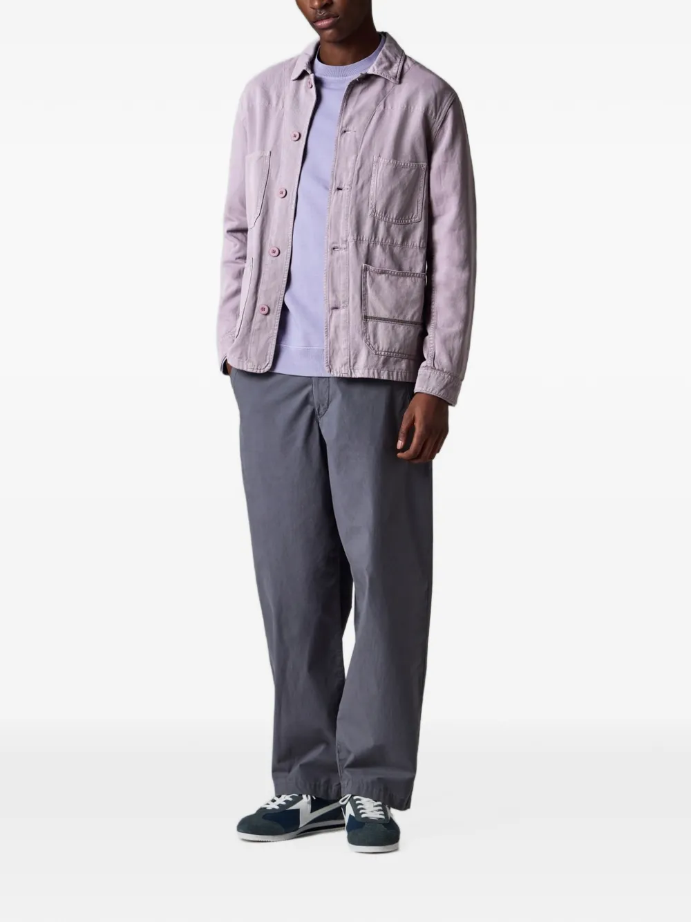PS Paul Smith Shirtjack met opgestikte zak Paars