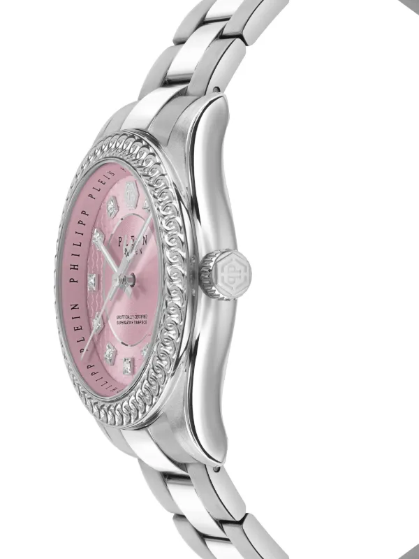 Philipp Plein Queen Supreme Crystal 36mm Watch | Pink | FARFETCH