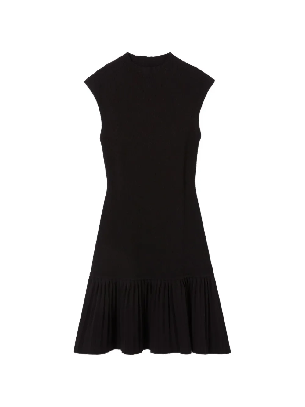 Claudie Pierlot pleated knit dress - Nero