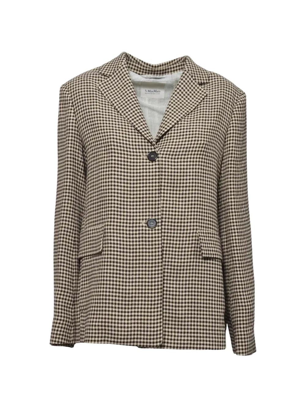'S Max Mara checked blazer - Neutrals