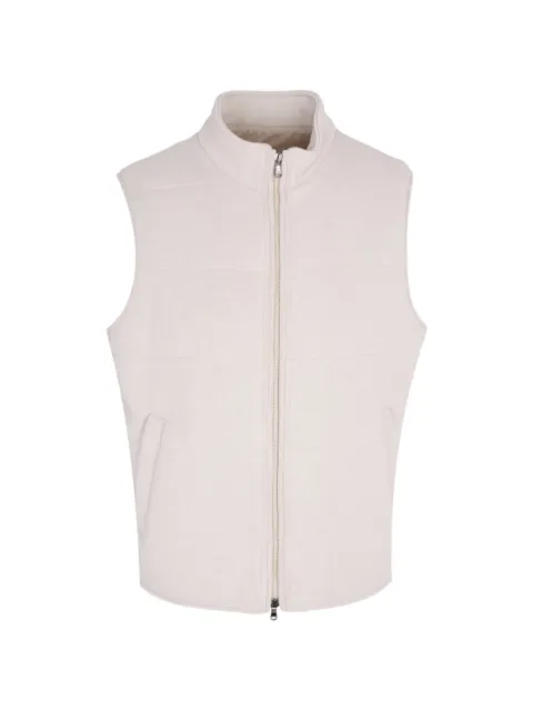 Barba zip-fastening quilted gilet