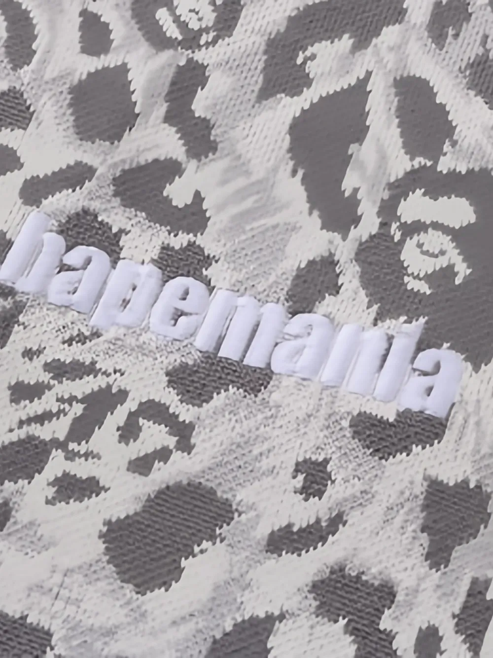  A Bathing Ape® Leopard Pattern Zip Sweatshirt - Grey 