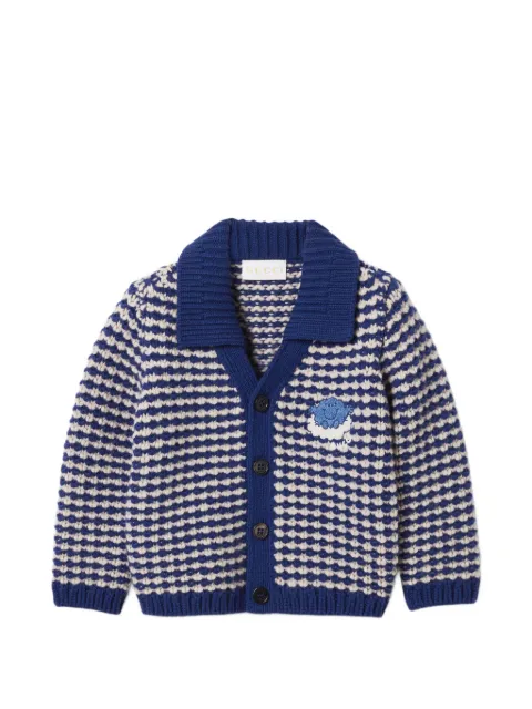 Gucci Kids button-fastening V-neck cardigan