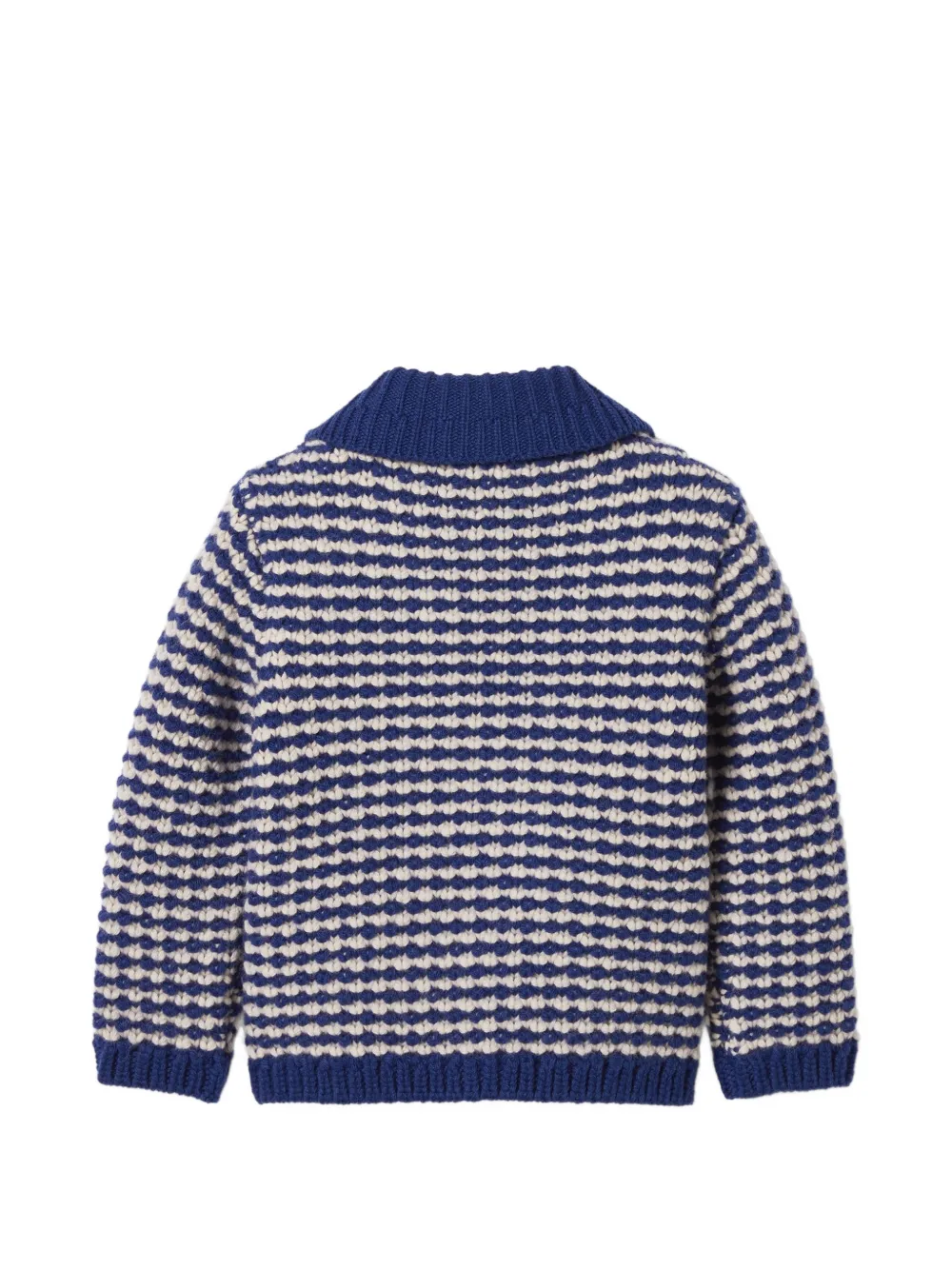  Gucci Kids Button-fastening V-neck Cardigan - Blue 