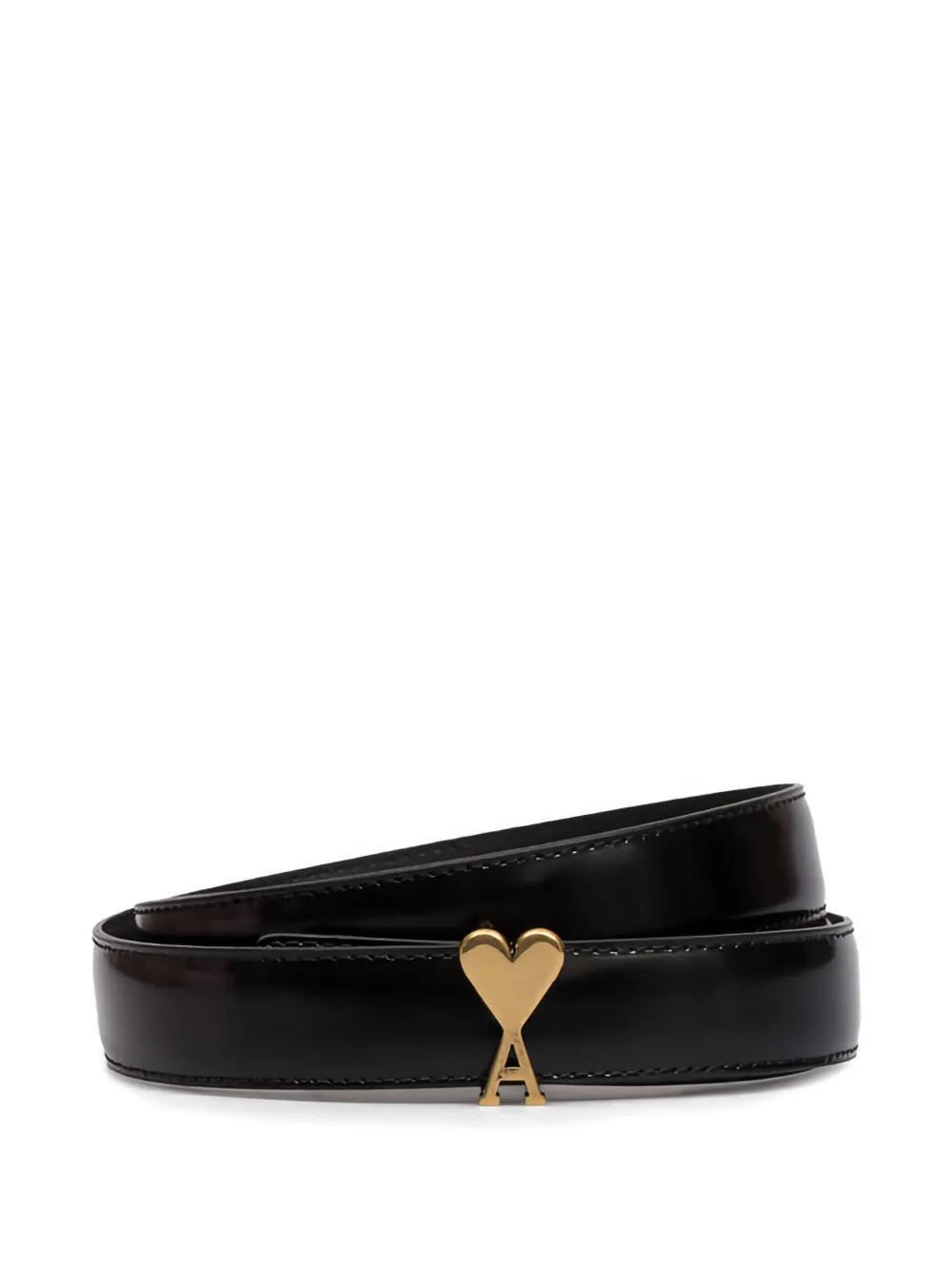 AMI Paris Ami de Coeur buckle belt - Nero
