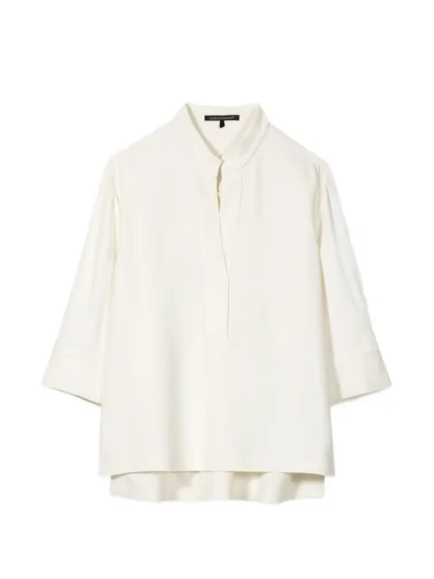 Luisa Cerano blusa con borde asimétrico