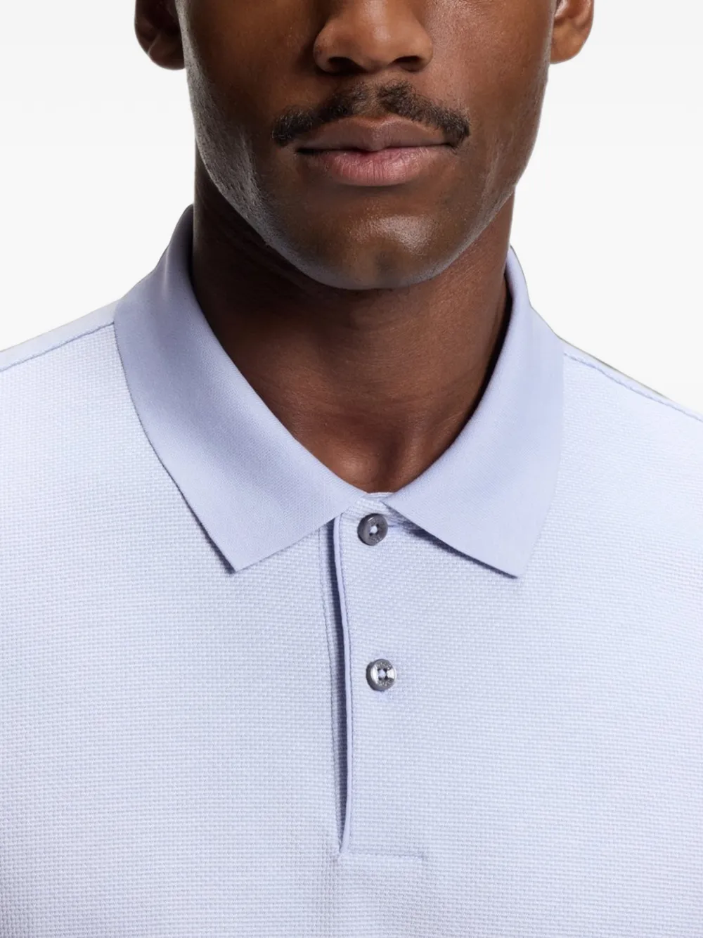 BOSS Katoenen poloshirt Blauw